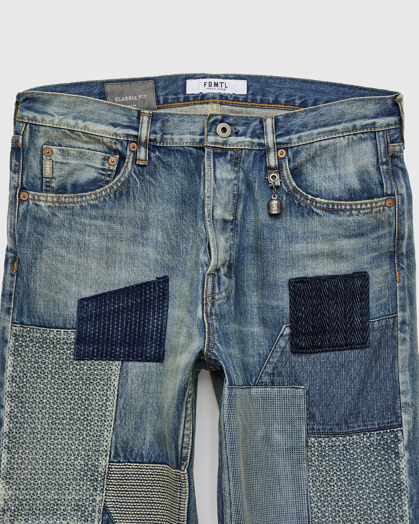 MG121 Boro Repair Selvedge Denim - Classic Straight Fit
