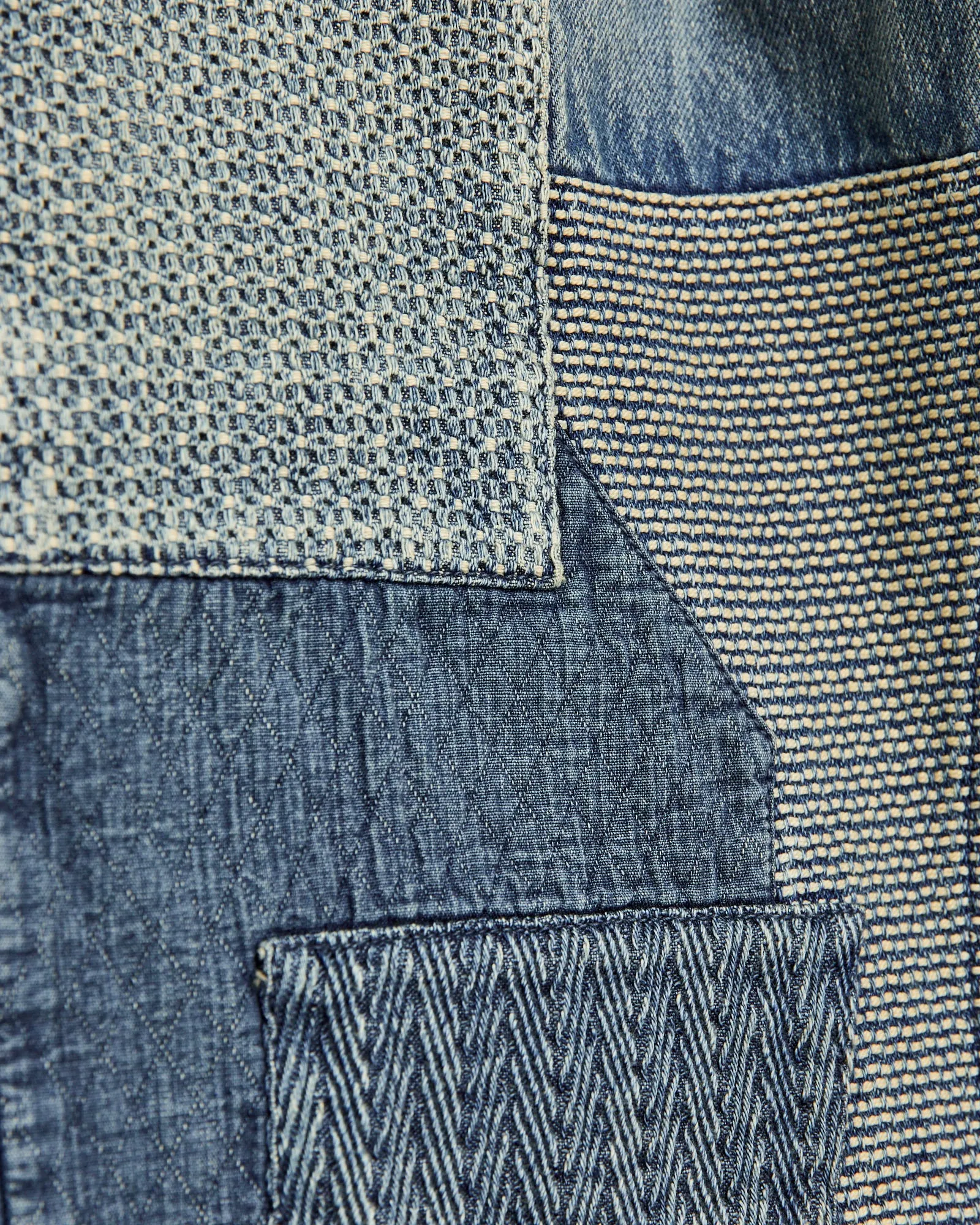 MG121 Boro Repair Selvedge Denim - Classic Straight Fit