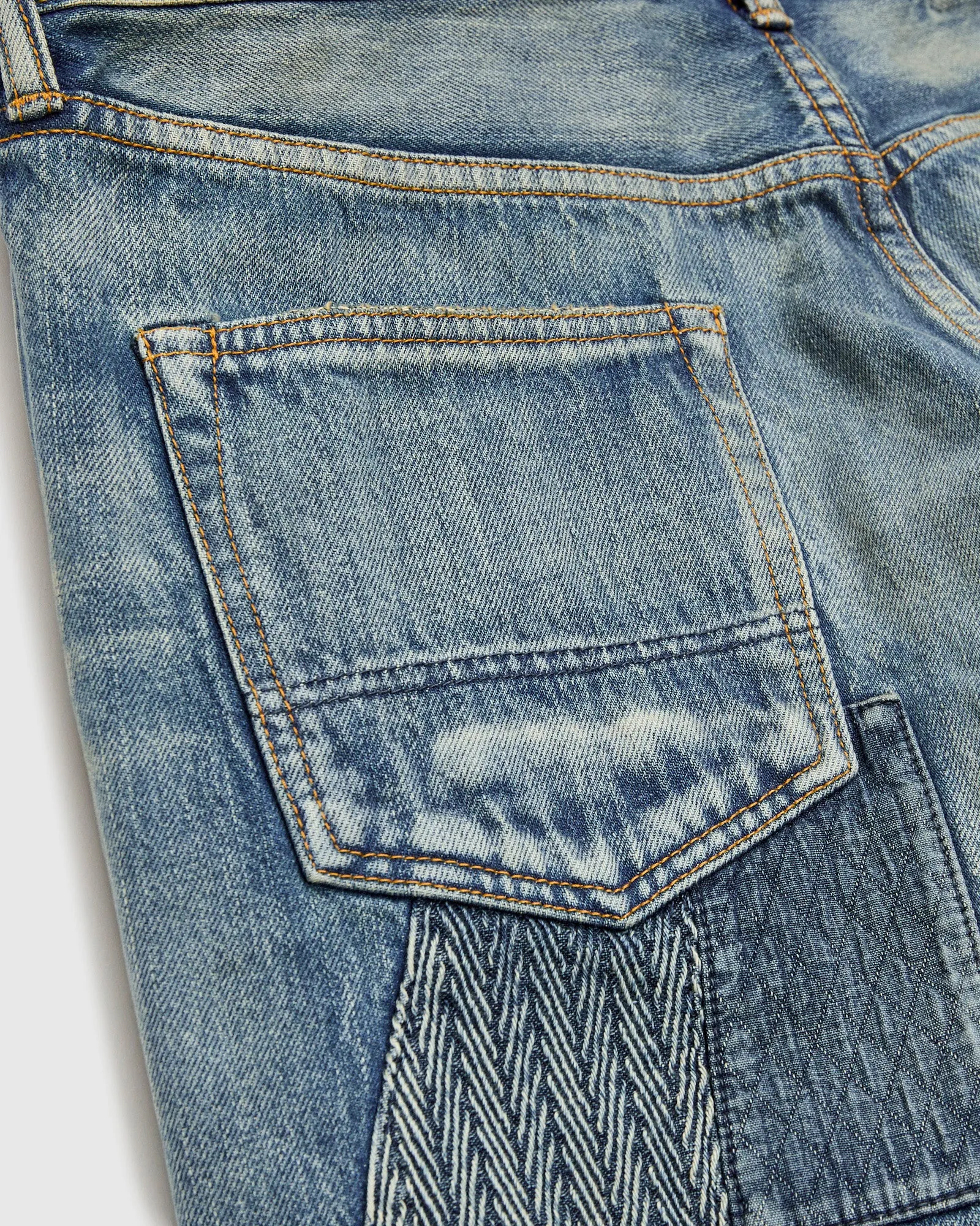 MG121 Boro Repair Selvedge Denim - Classic Straight Fit
