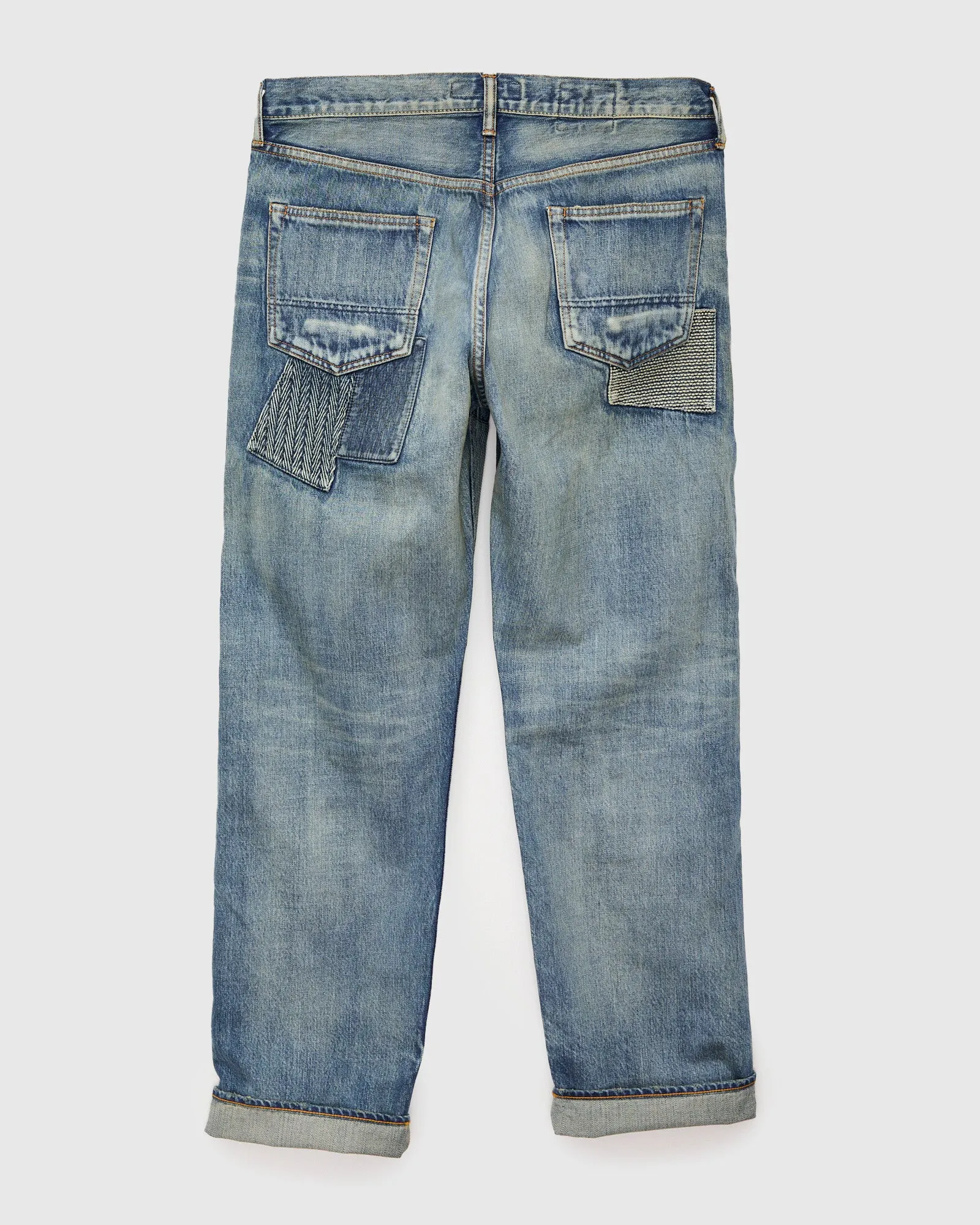 MG121 Boro Repair Selvedge Denim - Classic Straight Fit