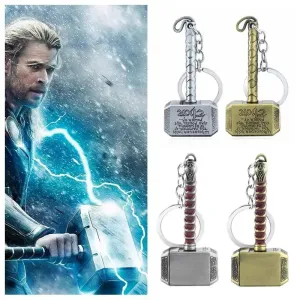 Mjolnir Hammer Metal Keychain