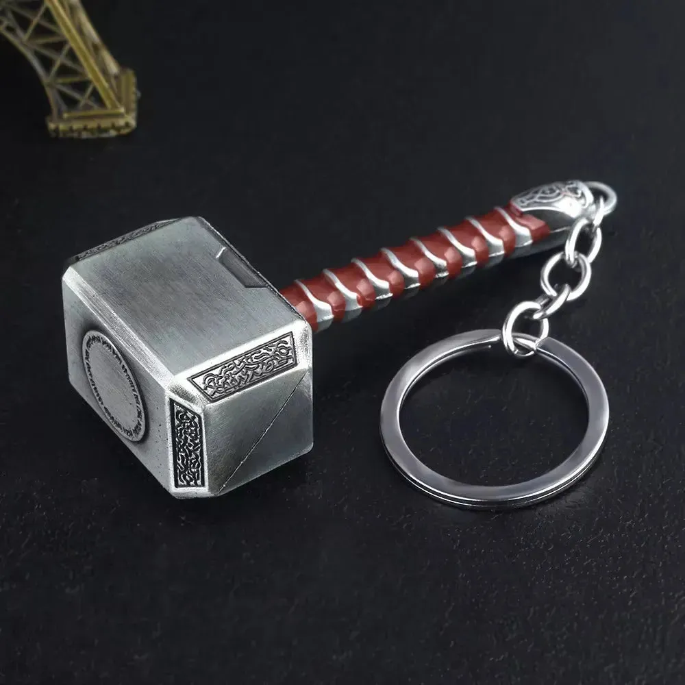 Mjolnir Hammer Metal Keychain