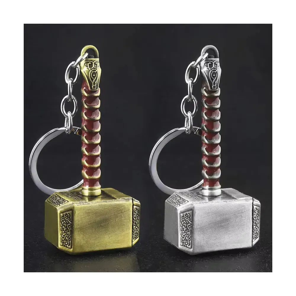 Mjolnir Hammer Metal Keychain