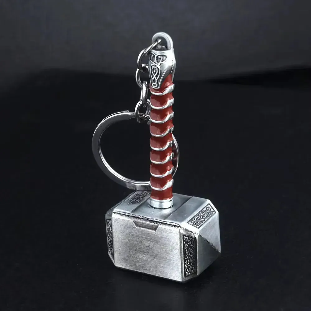 Mjolnir Hammer Metal Keychain