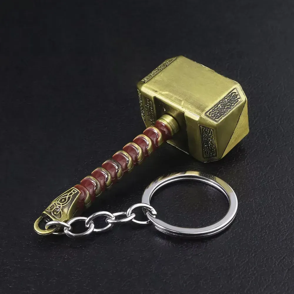 Mjolnir Hammer Metal Keychain