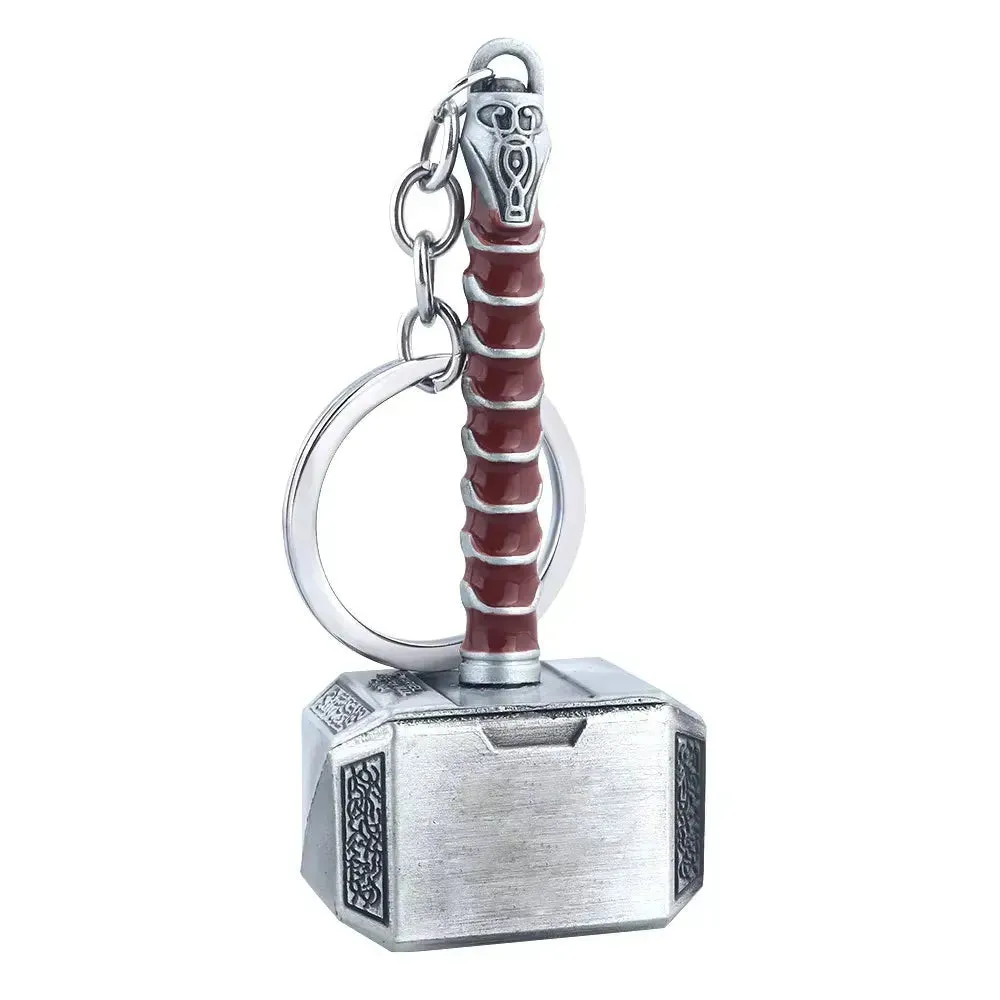 Mjolnir Hammer Metal Keychain