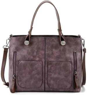 Multi Pockets Crossbody Retro Hobo Shoulder Top Handle Handbag Purse for Work Women’s Tote Handbag
