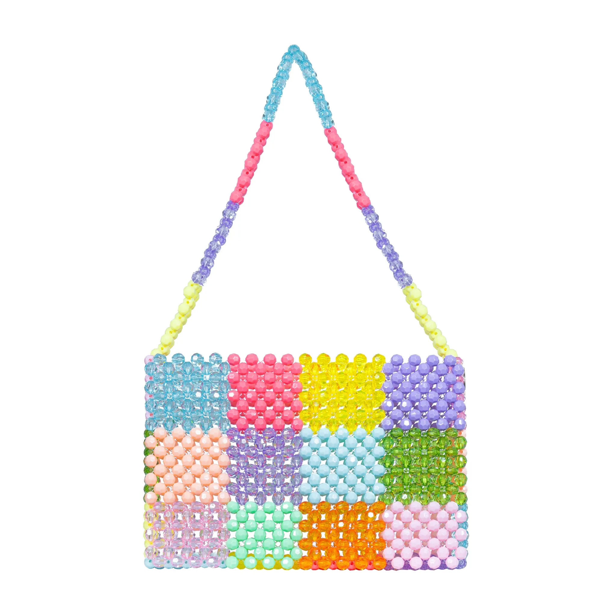 Multicolor Handmade Sparkly Beaded Shoulder Bag