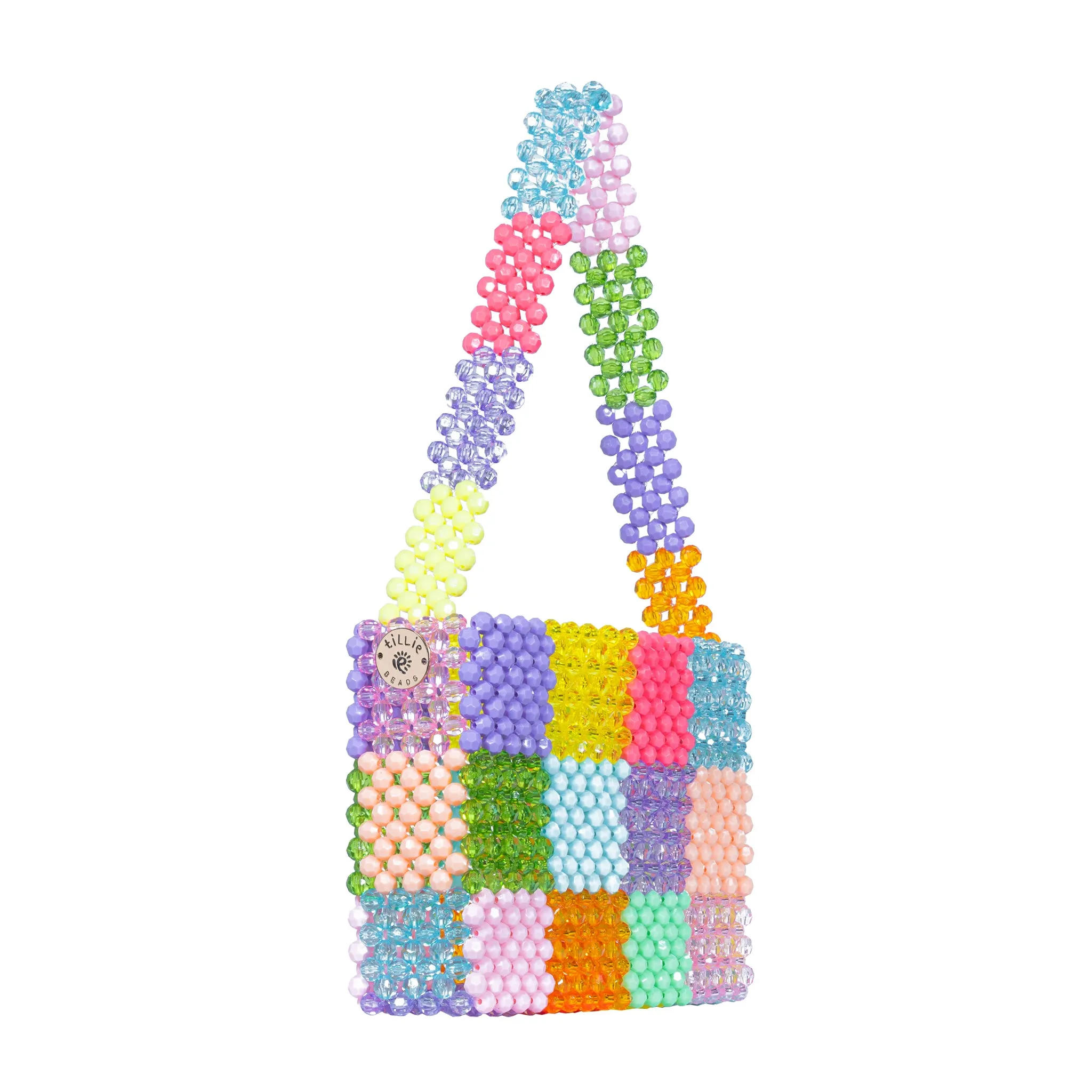 Multicolor Handmade Sparkly Beaded Shoulder Bag
