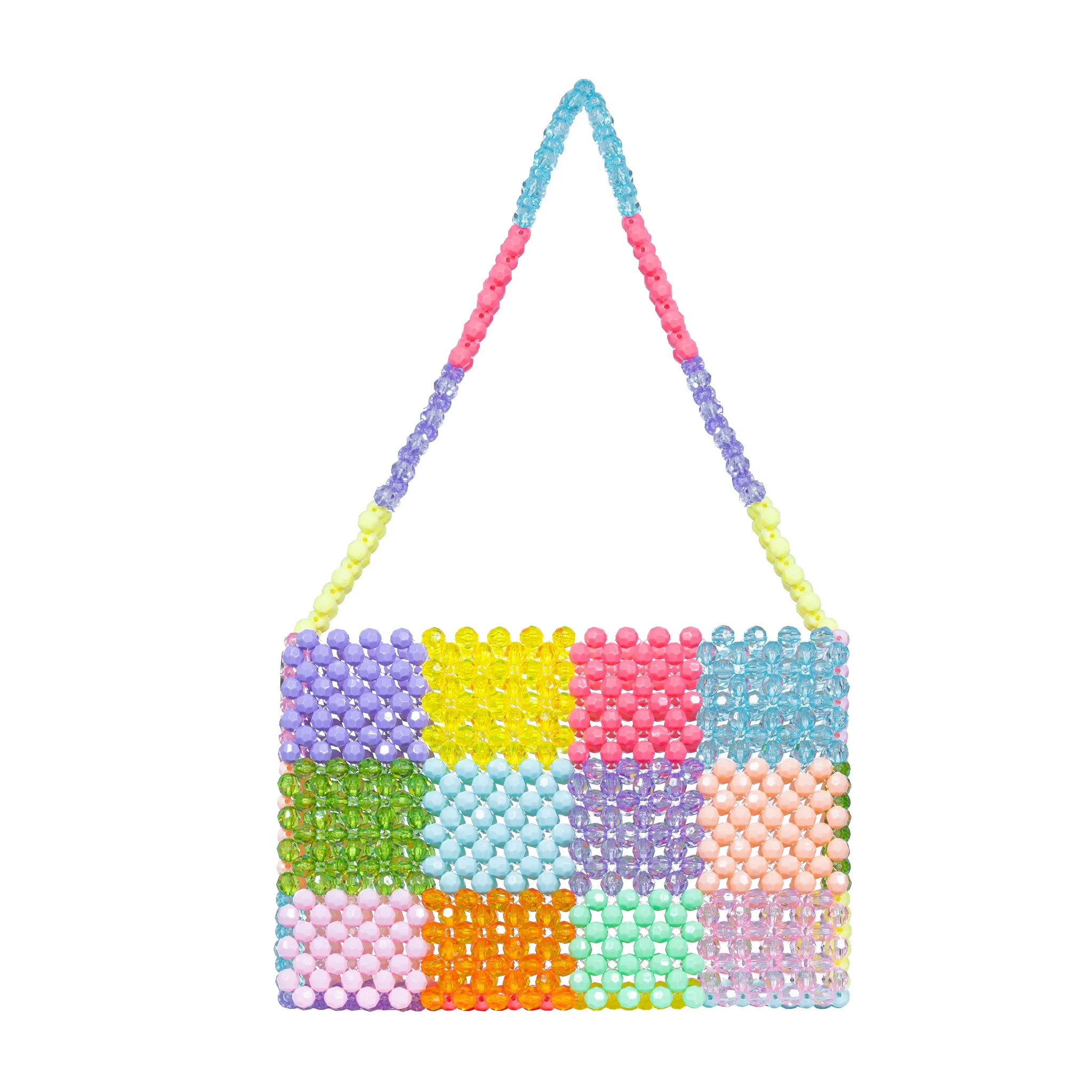Multicolor Handmade Sparkly Beaded Shoulder Bag