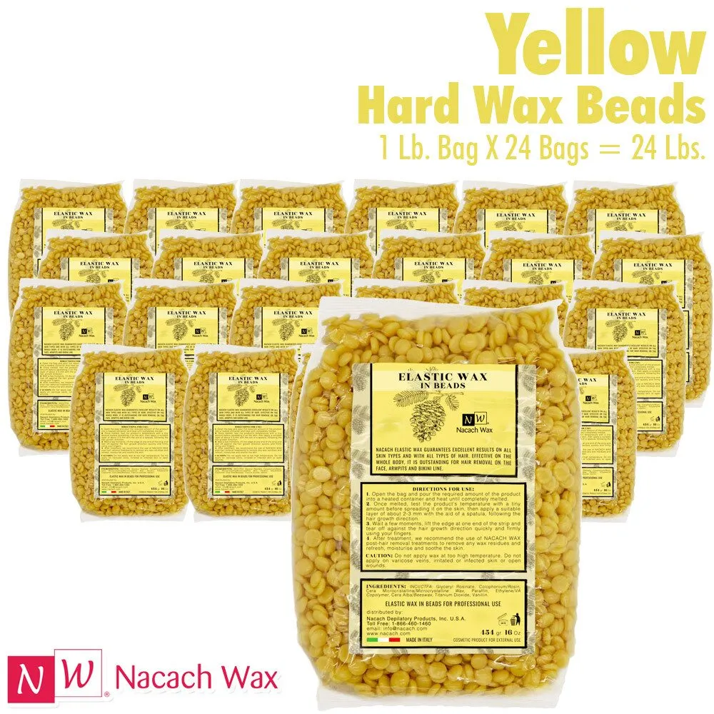 Nacach Wax - Yellow Hard Wax Beads / 24 Lbs.