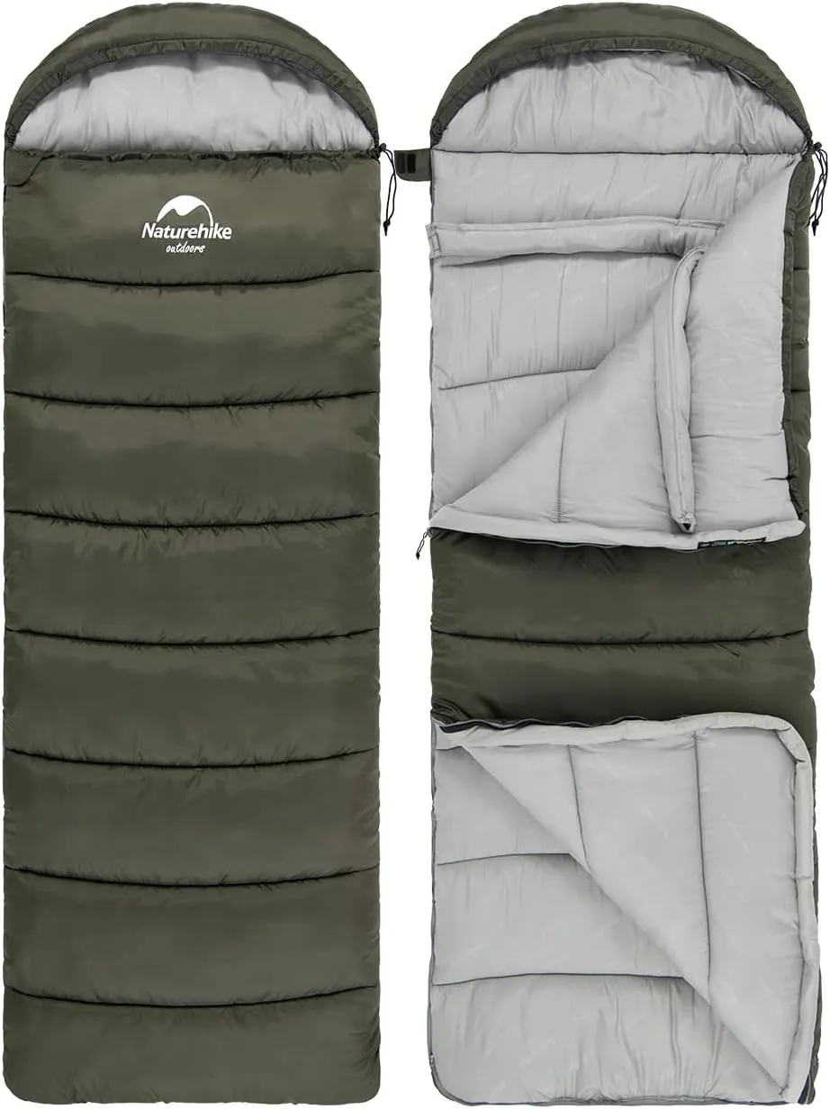 Naturehike Sleeping Bags for Adults, Cold Weather, Backpacking Lightweight Waterproof & Windproof, Backpacking Sleeping Bag for Camping Hiking Outdoor Travel 51.8℉-26.6℉