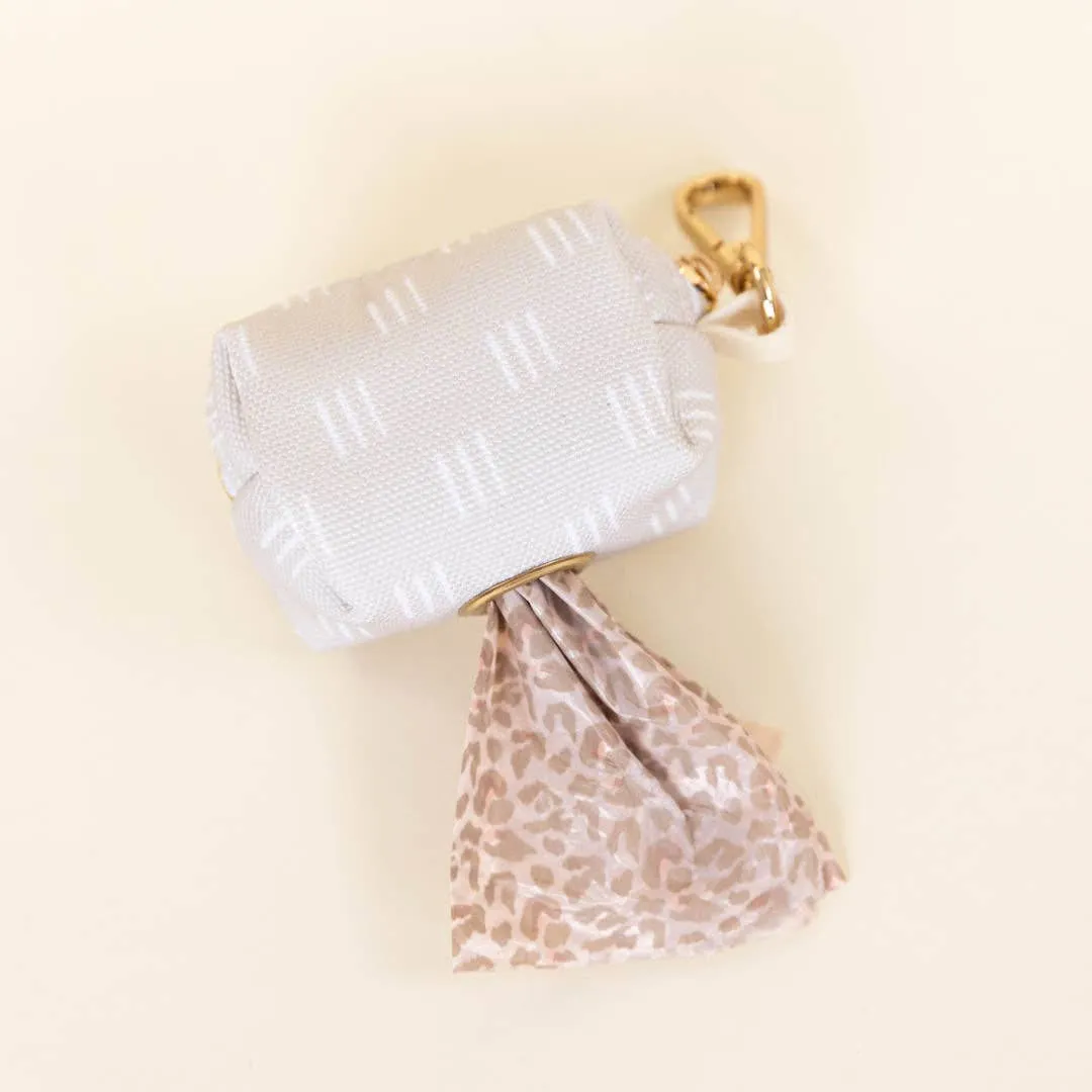 Neutral Canvas Poop Bag Holder