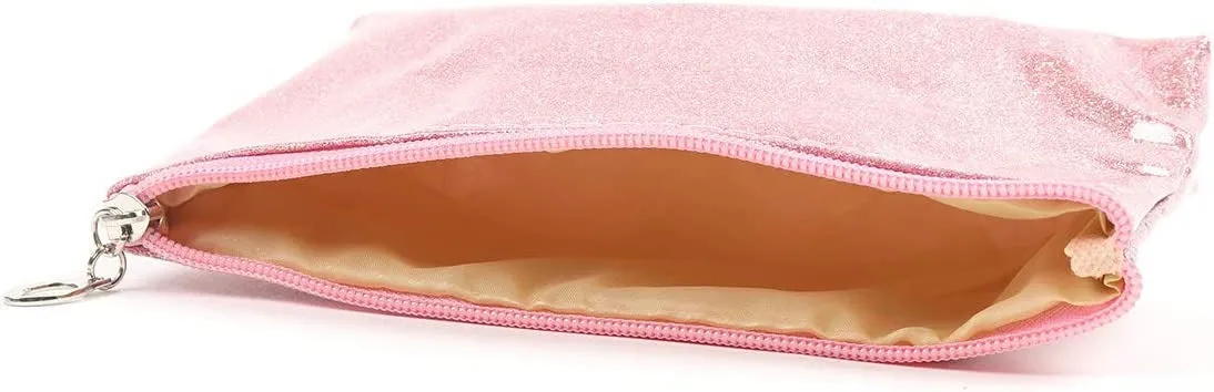 Nollia: Women's Glittery Cosmetic & Toiletry Bags -3pc Makeup Bag Set