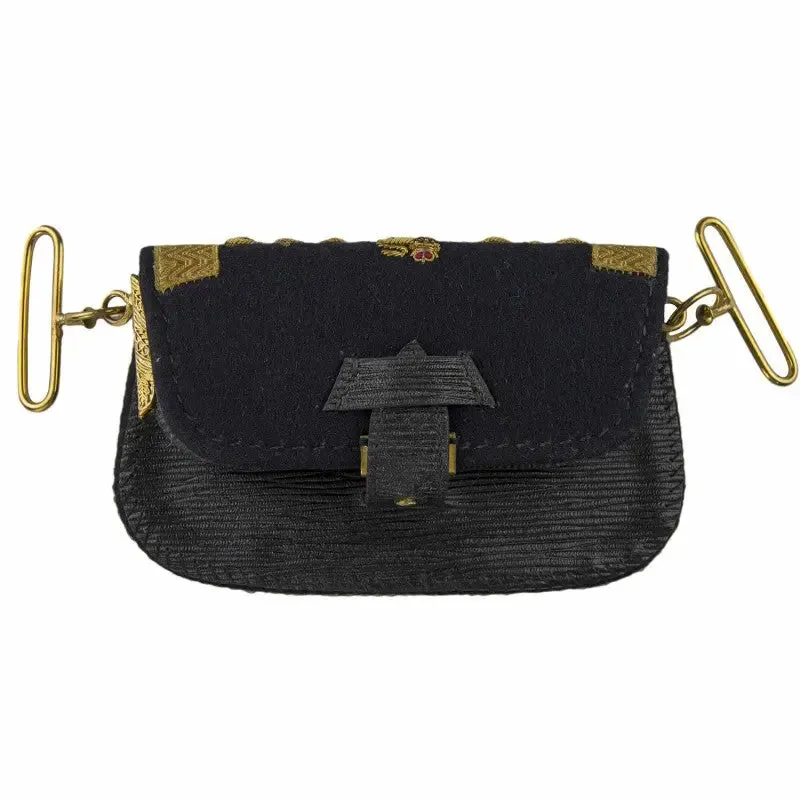 Officers Ornate Cross Belt Pouch Royal Horse Artillery British Army