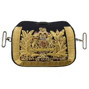 Officers Ornate Cross Belt Pouch Royal Horse Artillery British Army