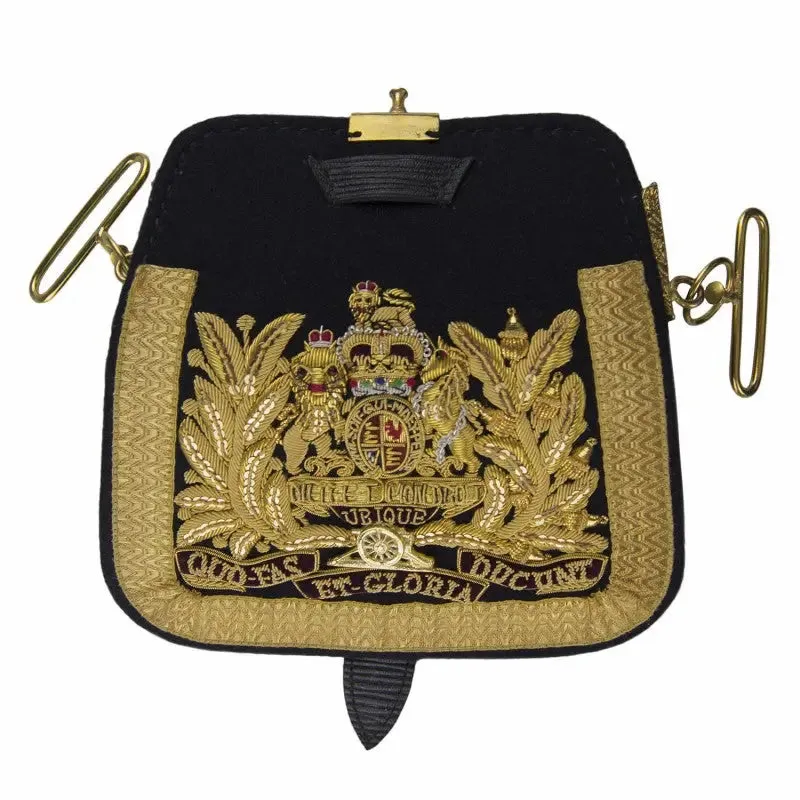 Officers Ornate Cross Belt Pouch Royal Horse Artillery British Army