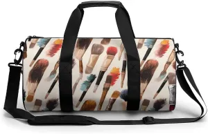 Old Brushes Novelty Large Duffel Bag Lightweight Gym Bag Travel Tote Bags