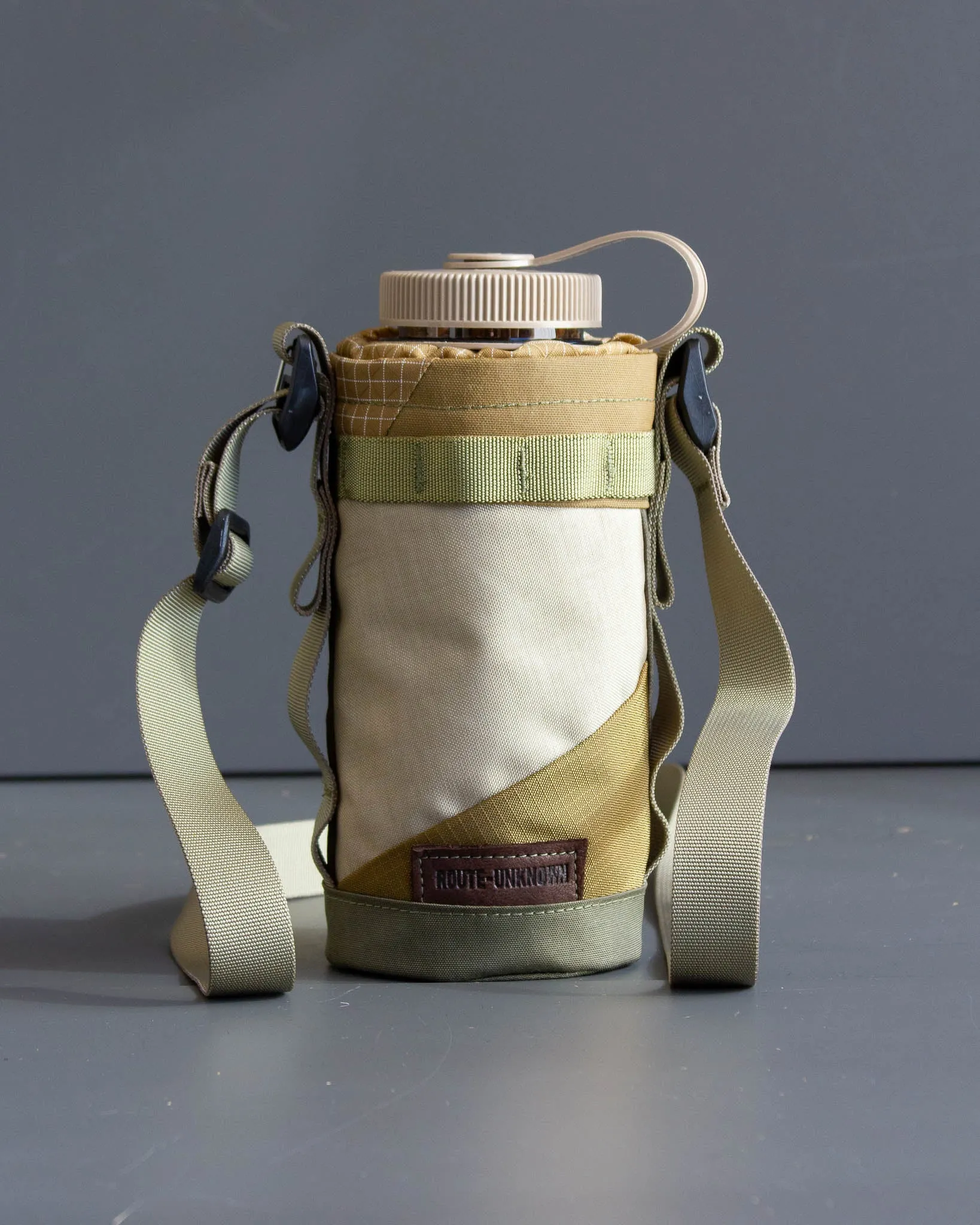 Olive Patchwork Bottle Bags