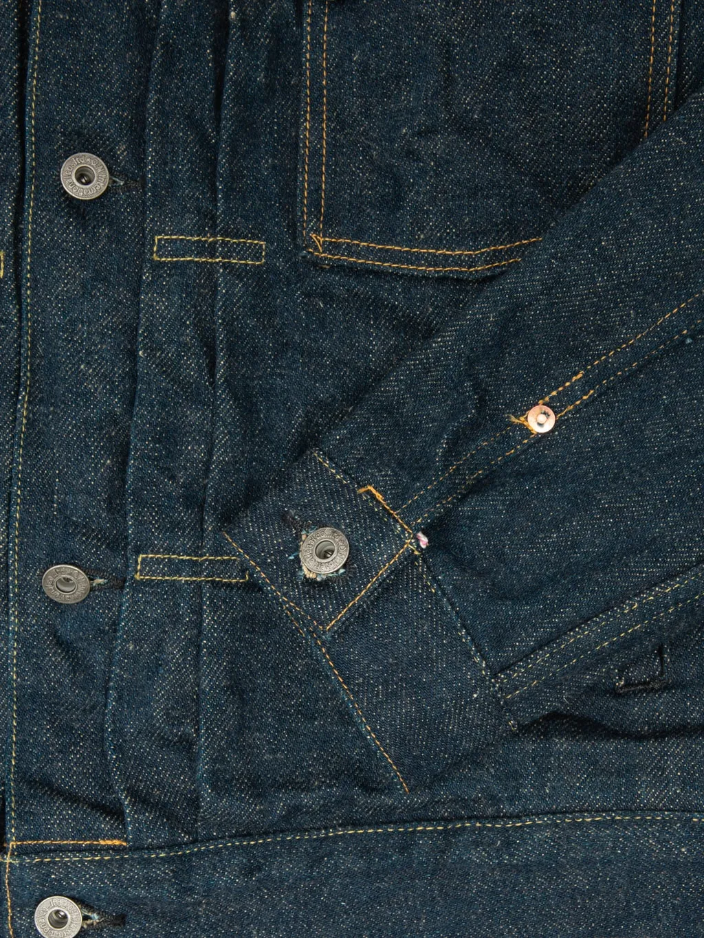 ONI Denim 02516PZR-BEG "Secret Denim Beige Weft" 20oz Type II Jacket