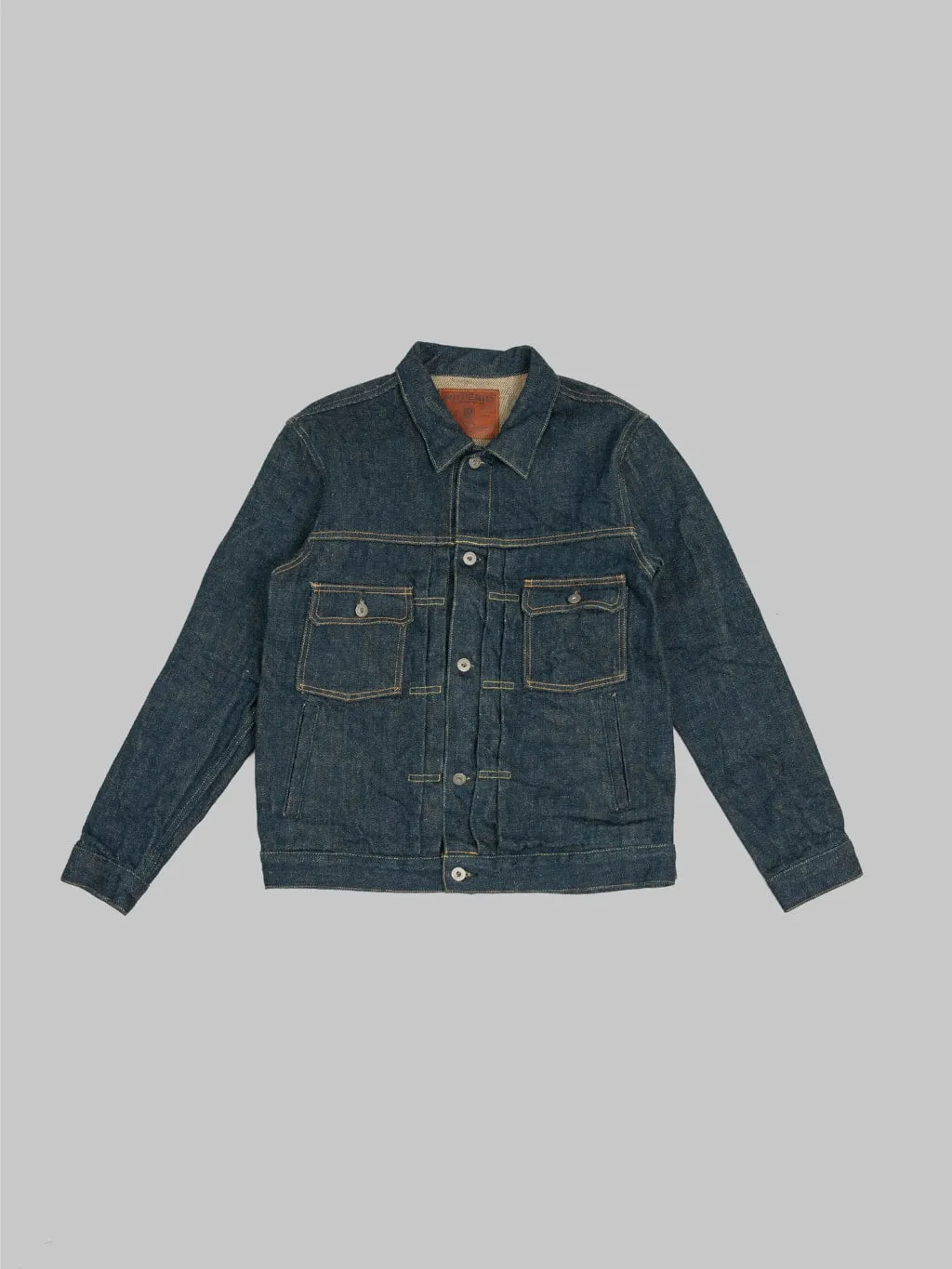 ONI Denim 02516PZR-BEG "Secret Denim Beige Weft" 20oz Type II Jacket