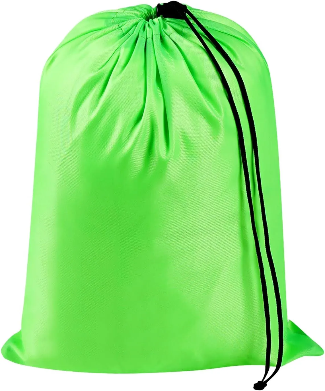 PALTERWEAR Drawstring Bag with Toggle - Nylon Cinch and Ditty Pouch (Green, 9 x 12 Inch)