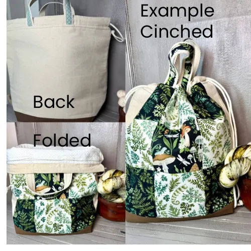 Patchwork Project Bag (blue)