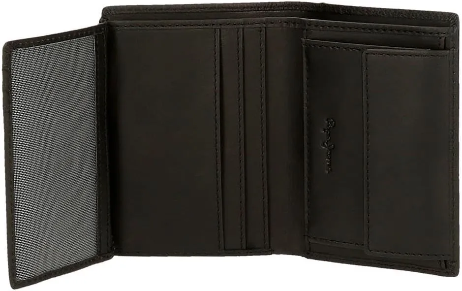 Pepe Jeans Checkbox Vertical Wallet with Coin Purse, One Size, Black/White, One Size, Vertical Wallet with Coin Purse