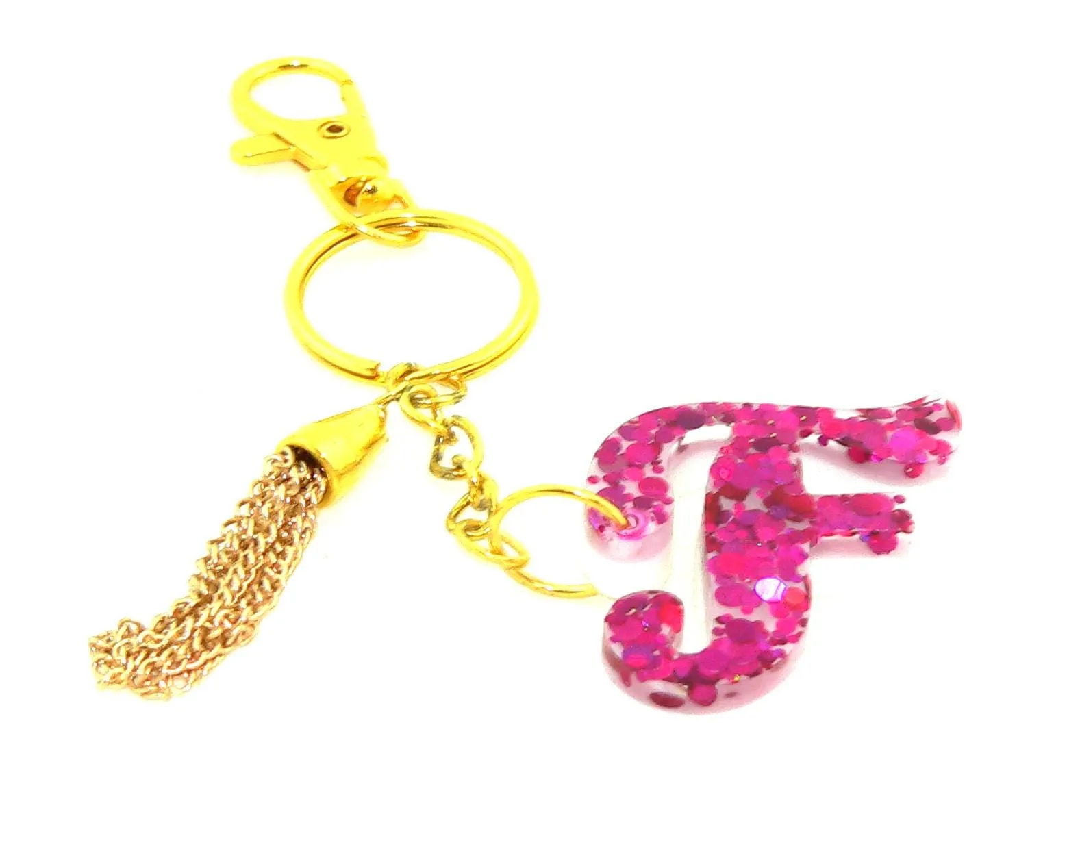 Personalized Holographic Confetti Keychain: Glittery Bag Charm for Purse or Backpack