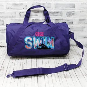 Personalized Swim Sparkle Galaxy Travel Bag