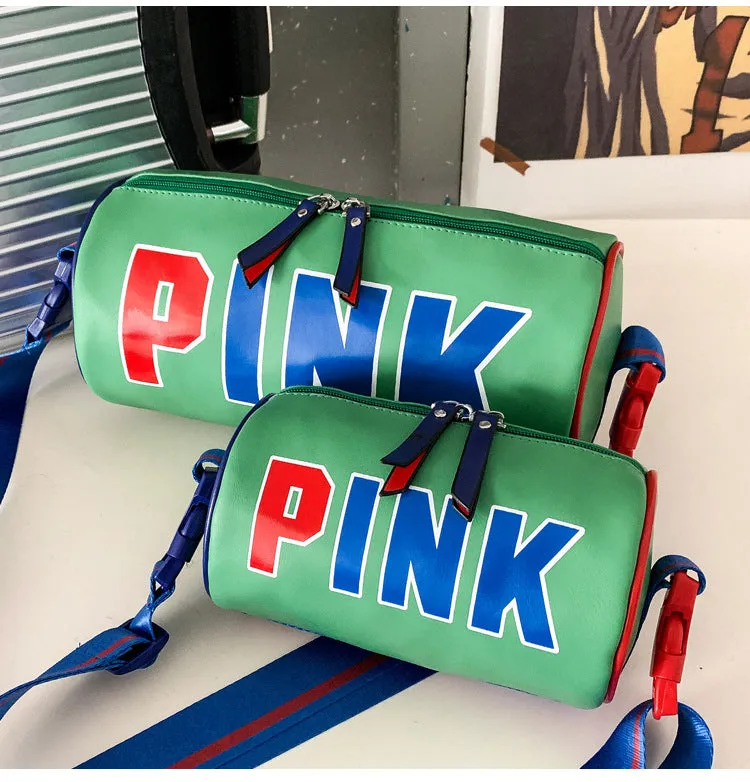 PINK laser sequined shoulder bag(Normal goods, not brand)
