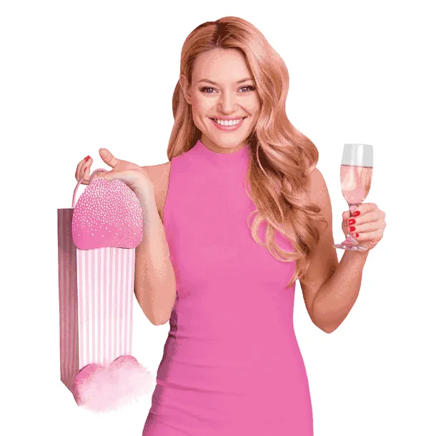 Pink Peen Gift Bag