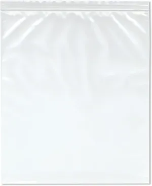 Plymor 12" x 14" (Pack of 100), 4 Mil Heavy Duty Zipper Reclosable Plastic Bags