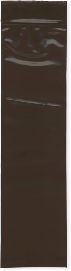 Plymor 2.5" x 9" (Pack of 100), 3 Mil Amber UV Zipper Reclosable Plastic Bags