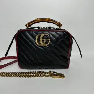 Preloved Gucci GG Marmont Matelassé Bamboo Handle Shoulder Bag - NG102596