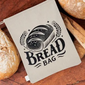 Premium Organic Bread Bags for Homemade & Sourdough Loaves - 2 Pack XL (12x17 Inch) - Reusable Linen Storage with Inner Lining - Keeps Bread Fresh Longer - Eco-Friendly & Durable