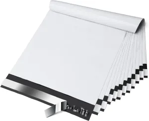 PSBM White Poly Mailers 19 x 24 Inch 400 Pack Shipping Bags for Clothing, Sturdy Shipping Envelopes, Strong Self Seal Mailing Bags for Small Business, Poly Bags for Small Businessess