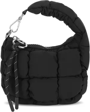 Puffer Bags for Women Small Puffer Bag Mini Quilted Wristlet Bag Evening Bags Cute Bag Charm for Gift