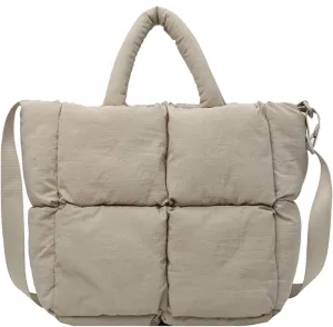 Puffer Tote Bag, Puffy Purse Crossbody Puffer Bags for Women Lightweight Down Cotton Padded Quilted Tote Bag