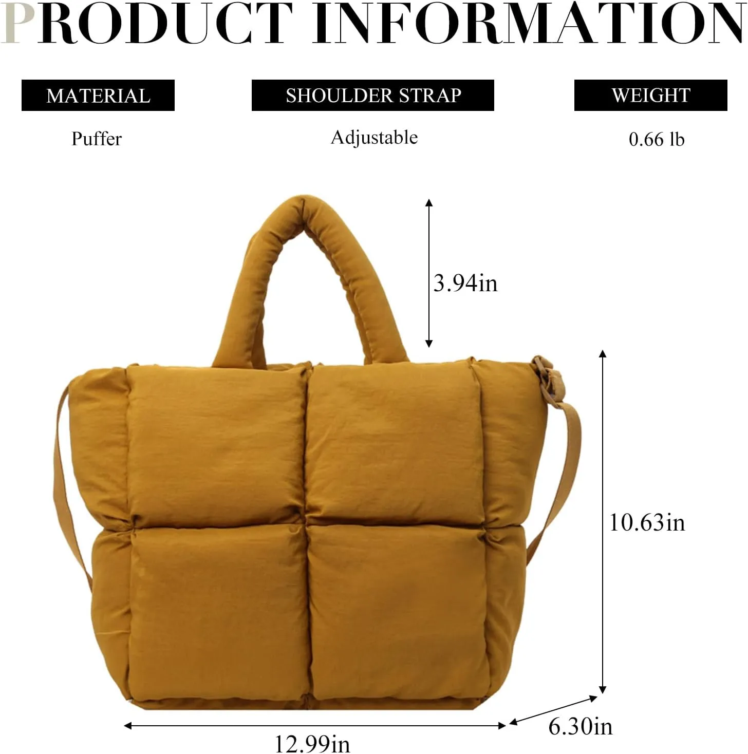 Puffer Tote Bag, Puffy Purse Crossbody Puffer Bags for Women Lightweight Down Cotton Padded Quilted Tote Bag