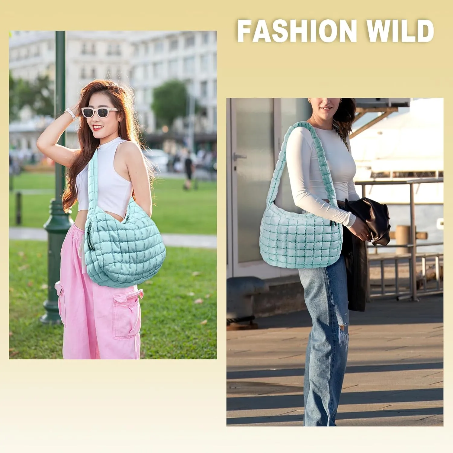 puffy tote bag quilted bag for women ysl bags travel cloud bag women puffer hobo trendy tote bag Purse