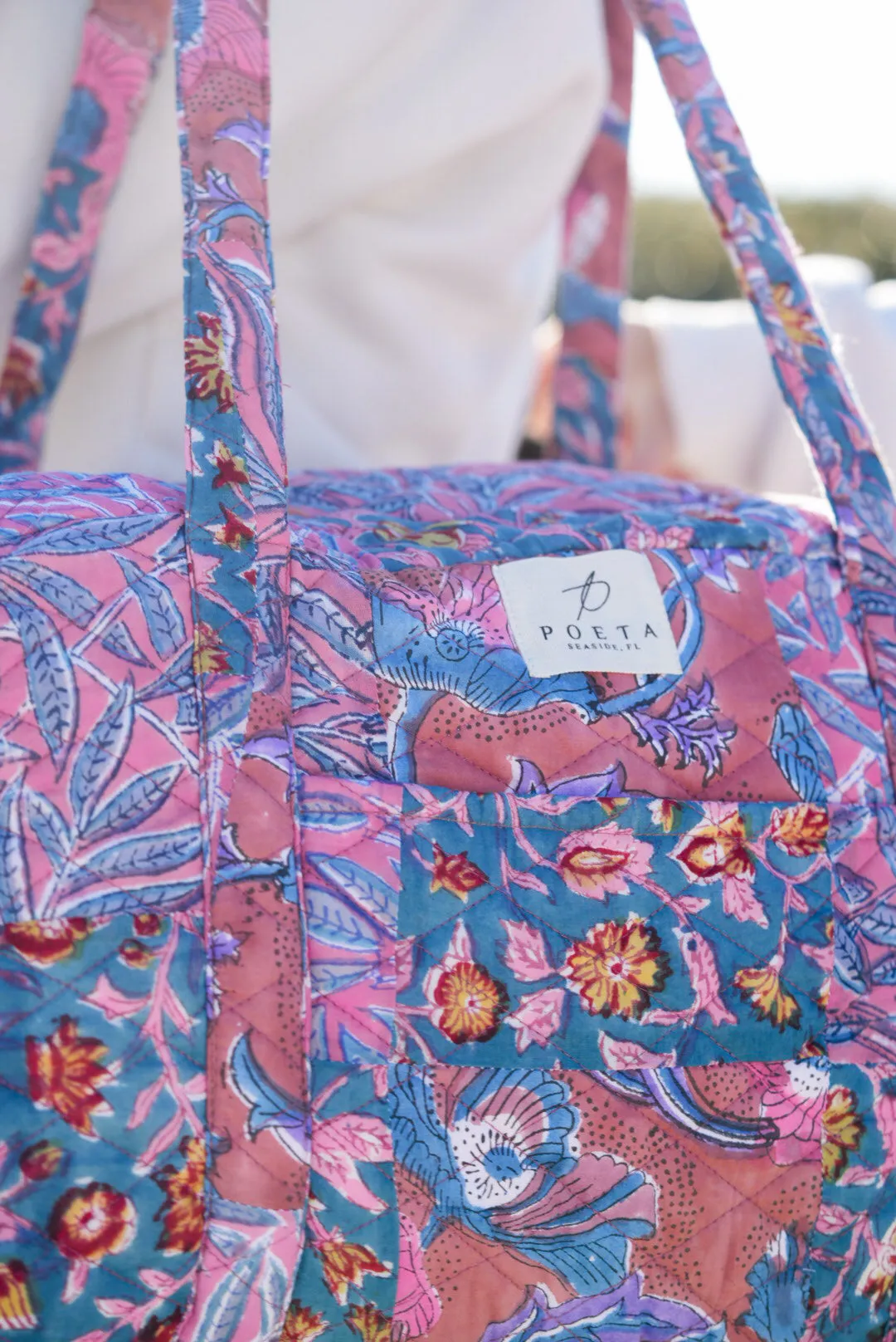 Purple Jungle Patchwork Duffle Bag