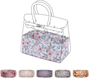 Purse Organizer Insert Fits Birkin 20/25/30/35/40 bags, Lightweight Bag Shaper Liner for Women Luxury Handbag Tote, Soft Inner Bag(BK30,Blooming Peach)