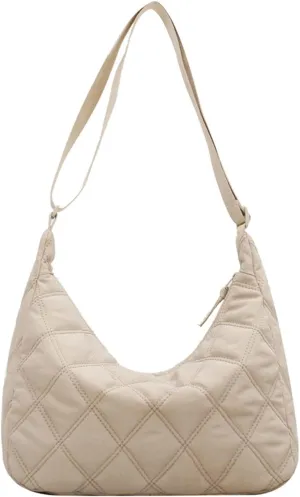 Quilted Bags For Women Crossbody Lightweight Padding Puffer Tote Bag Trendy Y2k Puffy Shoulder Bag Trendy Y2k Hobo Bag