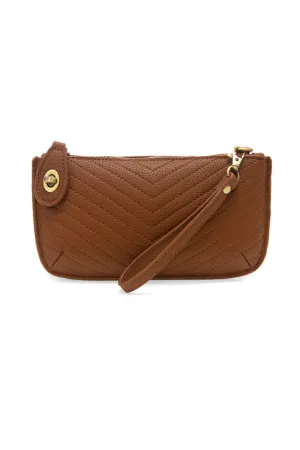 Quilted Crossbody Wristlet Clutch