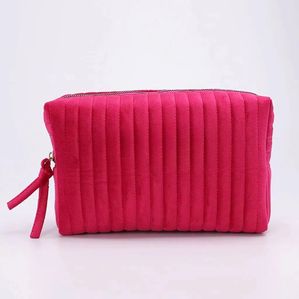 Quilted Exquisite Veet Flannel Filling High Cosmetic Bags