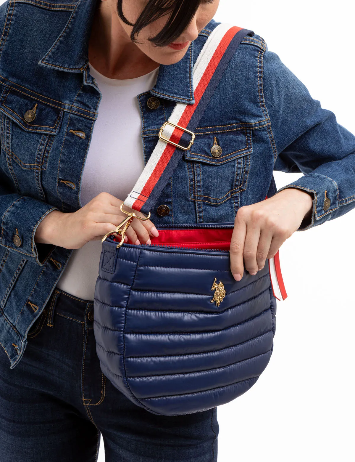 QUILTED HOBO CROSSBODY BAG