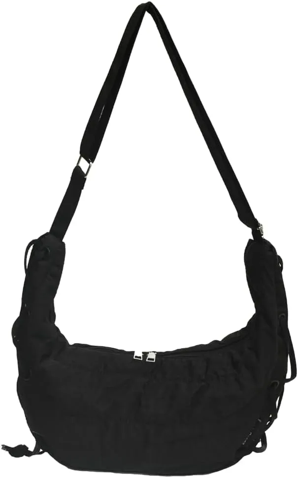 Quilted Shoulder Crossbody Bags for Women Large Tote Bag Puffy Dumpling Purse Handbag Satchel with Drawstring