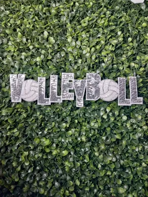 "Volleyball" Sequin Patch