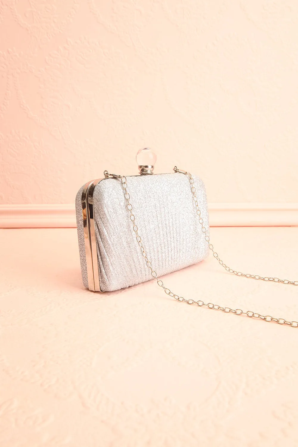 Raje Silver | Sparkly Evening Clutch
